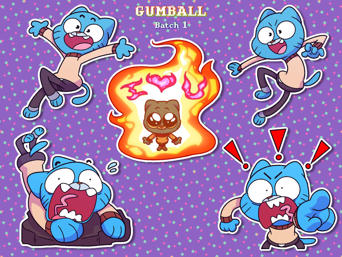 Gumball sticker pack